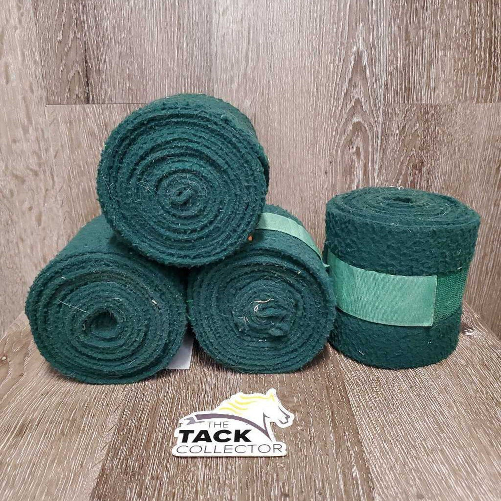 4 Fleece Polos *fair, dirt, hair, clumpy, tears in 1, older