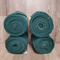 4 Fleece Polos *fair, dirt, hair, clumpy, tears in 1, older
