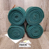 4 Fleece Polos *fair, dirt, hair, clumpy, tears in 1, older
