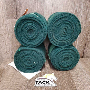 4 Fleece Polos *fair, dirt, hair, clumpy, tears in 1, older