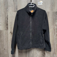 Light Coat, fleece zip in liner, detach hood *fair, faded, pilly, hair, older, stains, mnr dirt, seam puckers
