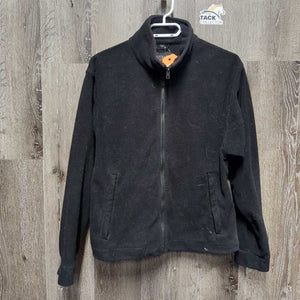 Light Coat, fleece zip in liner, detach hood *fair, faded, pilly, hair, older, stains, mnr dirt, seam puckers
