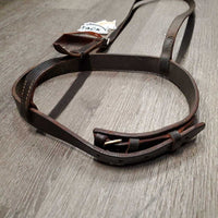 Flat Noseband *fair, BROKEN KEEPER, older, mnr scraped edges