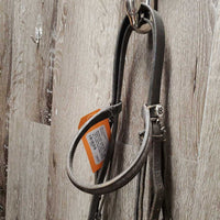 Rsd Leather Bridle, Rubber Reins *NO Flash, fair, older, v.dirty, creases, crackles, scapres, dry, x-holes, loose keepers
