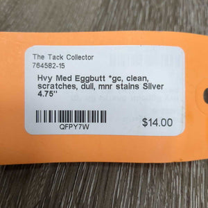 Hvy Med Eggbutt *gc, clean, scratches, dull, mnr stains