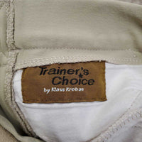 Side Zip Breeches *fair, older, stains, pulled seat seams, seam puckers, stretched knees, v.pilly lining
