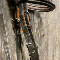 Rsd Leather Bridle *0 noseband, scrapes, cracks, creases, mismatched, loose/cracked keepers
