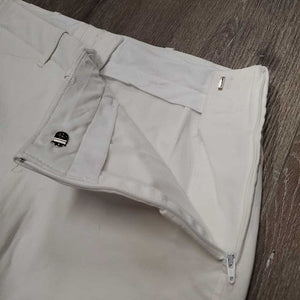 Euroseat Breeches, side zip *gc, mnr stains, older, seam puckers