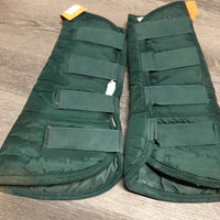 4 Nylon Fleece Lined Shipping Boots *gc, dirt, pills, hairy velcro, older
