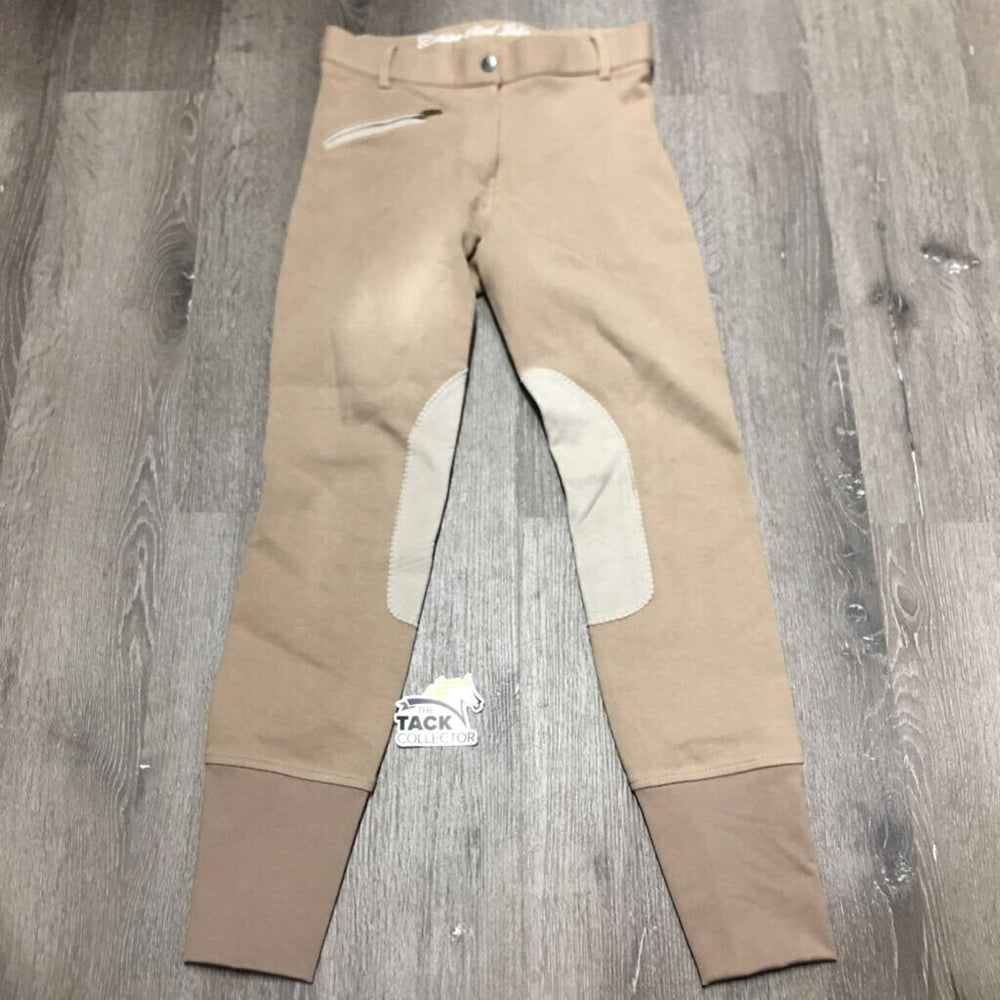 Hvy Cotton Euroseat Breeches *vgc, mnr undone stitching & faded