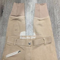 Hvy Cotton Euroseat Breeches *vgc, mnr undone stitching & faded

