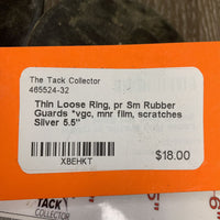 Thin Loose Ring, pr Sm Rubber Guards *vgc, mnr film, scratches
