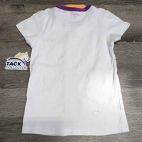 JUNIORS SS Cotton T Shirt *vgc, mnr hair & stains
