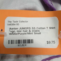 JUNIORS SS Cotton T Shirt *vgc, mnr hair & stains
