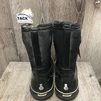 JUNIORS Pr Tall Muck Boots *gc, clean, older, thing/holey top edge, mnr stains, faded, scratches, dirty llining/edges