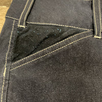 Euroseat Breeches *gc, older, faded, v.pilly/rubs, seam puckers, mnr dirt & stains
