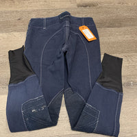 Euroseat Breeches *gc, older, faded, v.pilly/rubs, seam puckers, mnr dirt & stains
