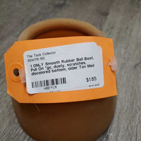 1 ONLY Smooth Rubber Bell Boot, Pull On *gc, dusty, scratches, discolored bottom, older