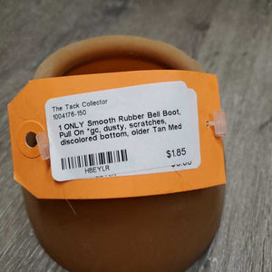 1 ONLY Smooth Rubber Bell Boot, Pull On *gc, dusty, scratches, discolored bottom, older