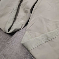 Euroseat Breeches, side zip *vgc, older, undone dart stitching, seam puckers
