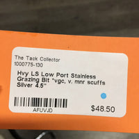 Hvy LS Low Port Stainless Grazing Bit *vgc, v. mnr scuffs
