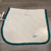 Quilt Jumper Saddle Pad *gc, older, dingy, puckered, stained, threads
