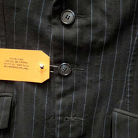 JUNIORS BOYS Show Jacket *fair, older, v.bubbled, seam puckers, shrunk, loose lining, 1 missing button
