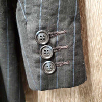 JUNIORS BOYS Show Jacket *fair, older, v.bubbled, seam puckers, shrunk, loose lining, 1 missing button