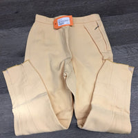 Vintage Side Zip Breeches *gc, older, rubbed/pilly edges, undone leg stitching, mnr stains