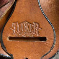 16 Wide Tucker Endurance Saddle, 2 Leather Latigos, 4 billets, 4 leather ties, Pr Leather Hobbles & Stirrups, Wool Felt Panels, Angled Rear Billet, Adjustable Position In-Skirt Rigging Serial: 159-540-7134-21 20134111