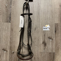 Rsd Bridle *fair, v.stiff, mnr dirt, dry, creases, dirt jockies, rough underside, tight keepers
