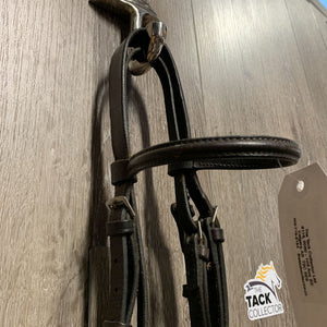 Rsd Bridle *fair, v.stiff, mnr dirt, dry, creases, dirt jockies, rough underside, tight keepers