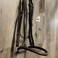 Rsd Bridle *fair, v.stiff, mnr dirt, dry, creases, dirt jockies, rough underside, tight keepers

