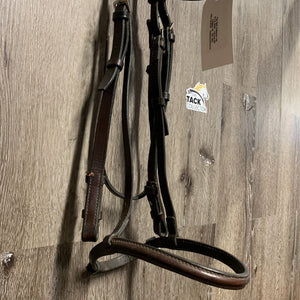 Rsd Bridle *fair, v.stiff, mnr dirt, dry, creases, dirt jockies, rough underside, tight keepers