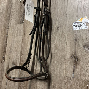 Rsd Bridle *fair, v.stiff, mnr dirt, dry, creases, dirt jockies, rough underside, tight keepers