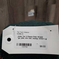 2 Fleece Polo Wraps *gc, pills, mnr hair, clumpy
