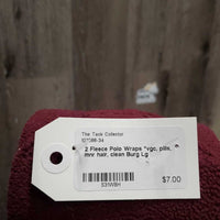 2 Fleece Polo Wraps *vgc, pills, mnr hair, clean
