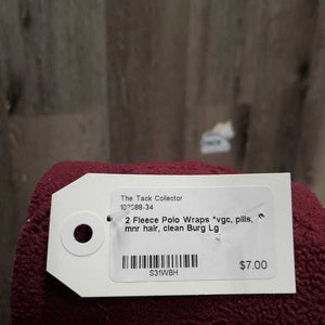 2 Fleece Polo Wraps *vgc, pills, mnr hair, clean