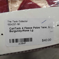 4 Fleece Polos *new, bag
