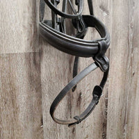 Padded Monocrown Bridle, Bling, Crank, Flash, Soft Rubber Reins *vgc, clean, cut, xholes, rubs, mnr dirt
