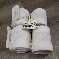 4 Fleece Polos *gc, clean, clumpy, mnr hair & stains
