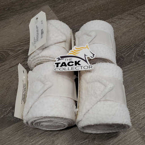 4 Fleece Polos *gc, clean, clumpy, mnr hair & stains
