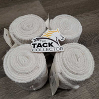 4 Fleece Polos *gc, clean, clumpy, mnr hair & stains
