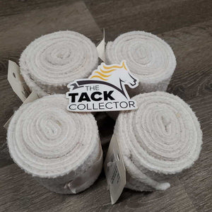 4 Fleece Polos *gc, clean, clumpy, mnr hair & stains