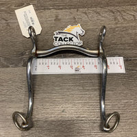 'S' LS Low/Long Port Mullen Mouth Western Curb *mnr dirt, rust, scratches, stains, pitted
