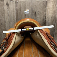 14" Talabarteria Trail Saddle - Made in Colombia - 2 stirrups, fenders & hobble straps, Leather Front & Back Cinch & Billets (4), Crupper *NOT RECOMMENDED for RIDING USE - DISPLAY ONLY
