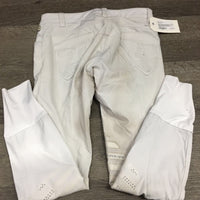 Euroseat Breeches *missing bling, undone stitching/hole, v.dingy, stains, seam puckers, fair
