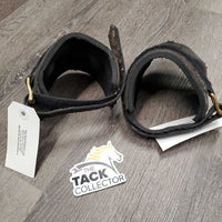 Pr Hind Boots, velcro *gc, scuffs, mnr dirt & hair, hairy velcro, curled lining
