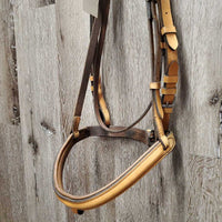 Rsd Padded Bridle, buckles *NO Flash, gc, clean, stains, older, chewed, peeled?, rubs
