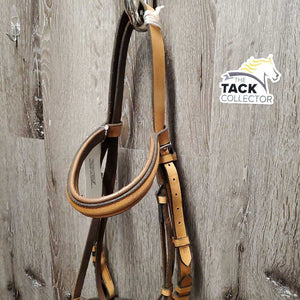 Rsd Padded Bridle, buckles *NO Flash, gc, clean, stains, older, chewed, peeled?, rubs